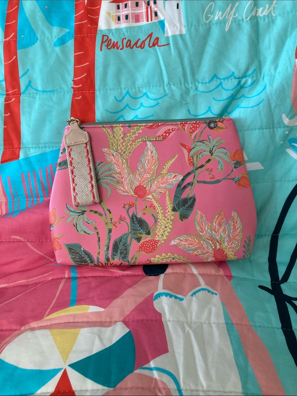Spartina 449 Sea Bag Queenie Tropical Floral Pink